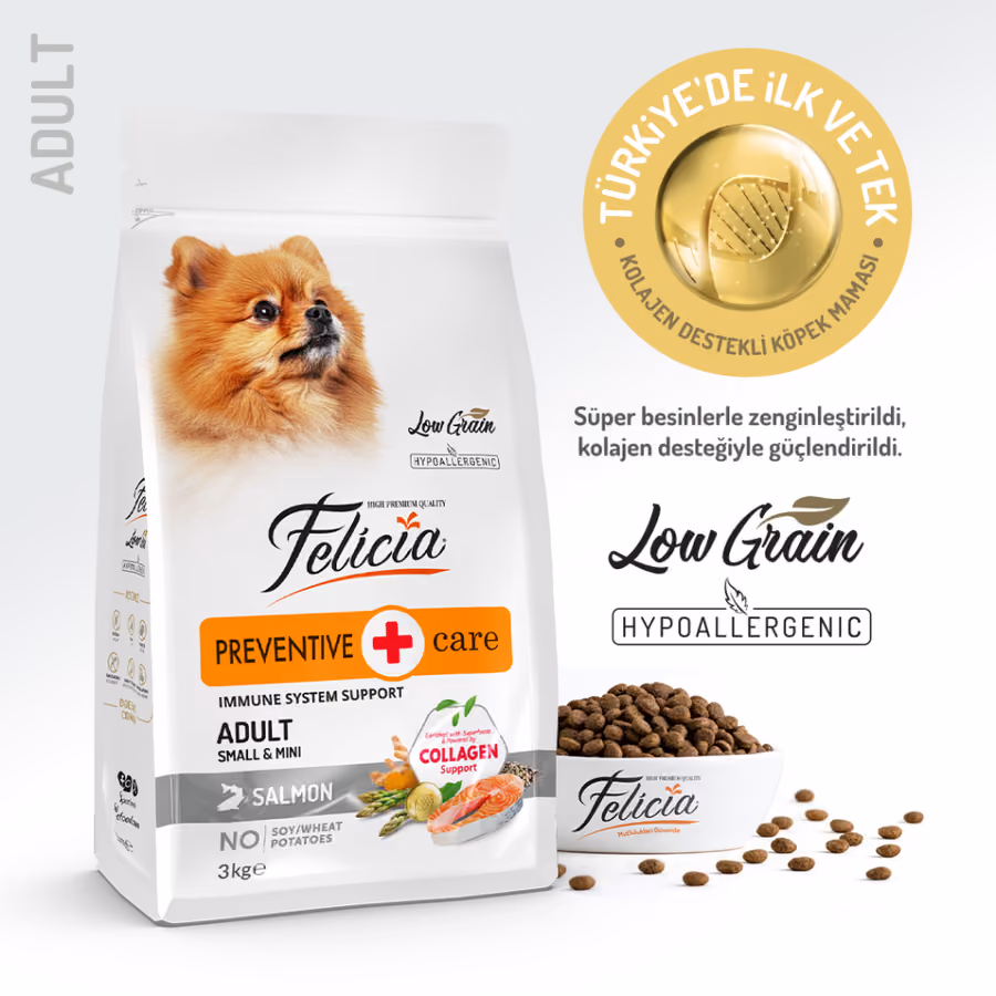 Felicia Preventive Care Somonlu Küçük Irk Yetişkin Köpek Maması