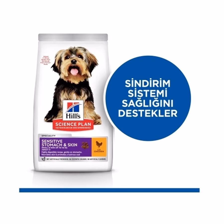 Hill's SCIENCE PLAN Small & Mini Adult Stomach & Skin Tavuklu Yetişkin Köpek Maması