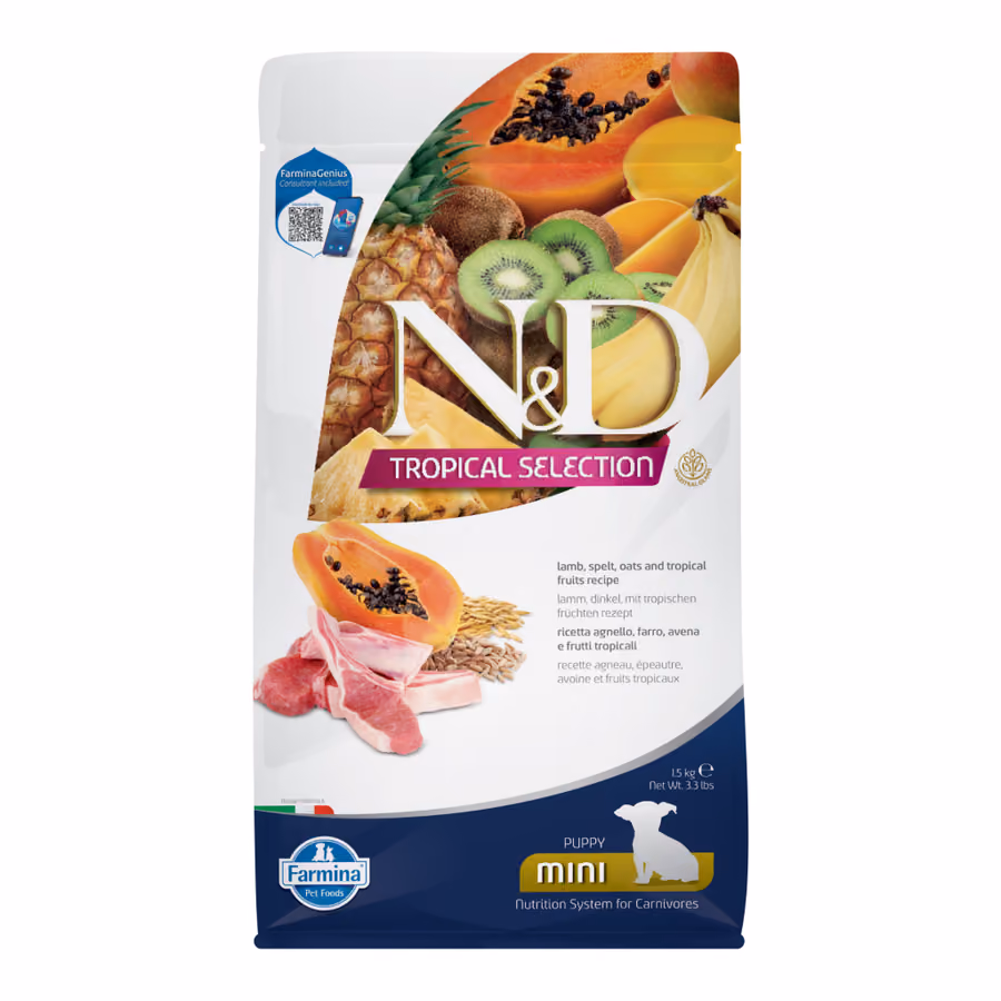 N&D Tropical Selection Mini Puppy Kuzulu ve Tropikal Meyveli Köpek Maması