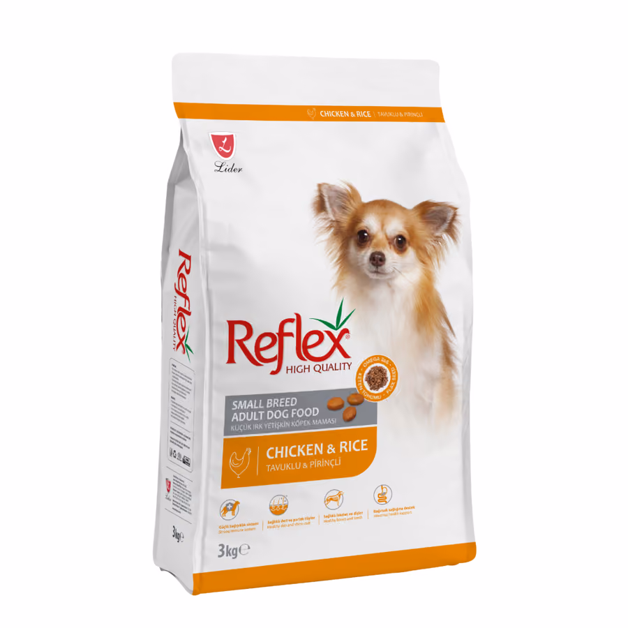 Reflex Küçük Irk Tavuklu ve Pirinçli Yetişkin Köpek Maması