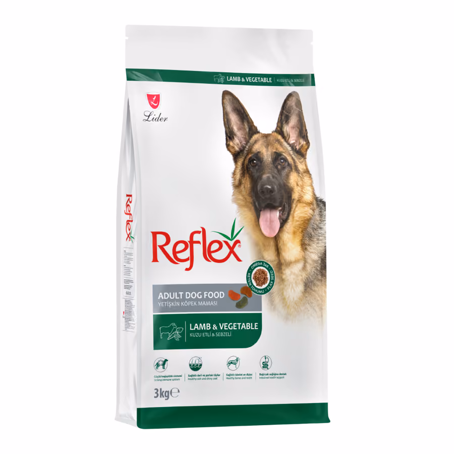 Reflex Kuzu Etli ve Sebzeli Yetişkin Köpek Maması
