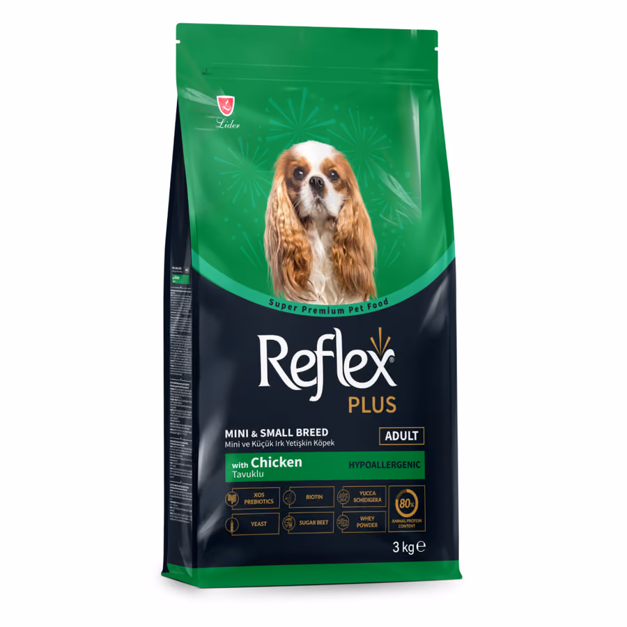 Reflex Plus Mini ve Küçük Irk Tavuklu Yetişkin Köpek Maması