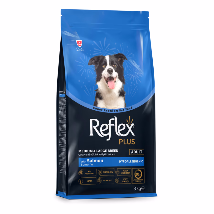 Reflex Plus Orta ve Büyük Irk Somonlu Yetişkin Köpek Maması